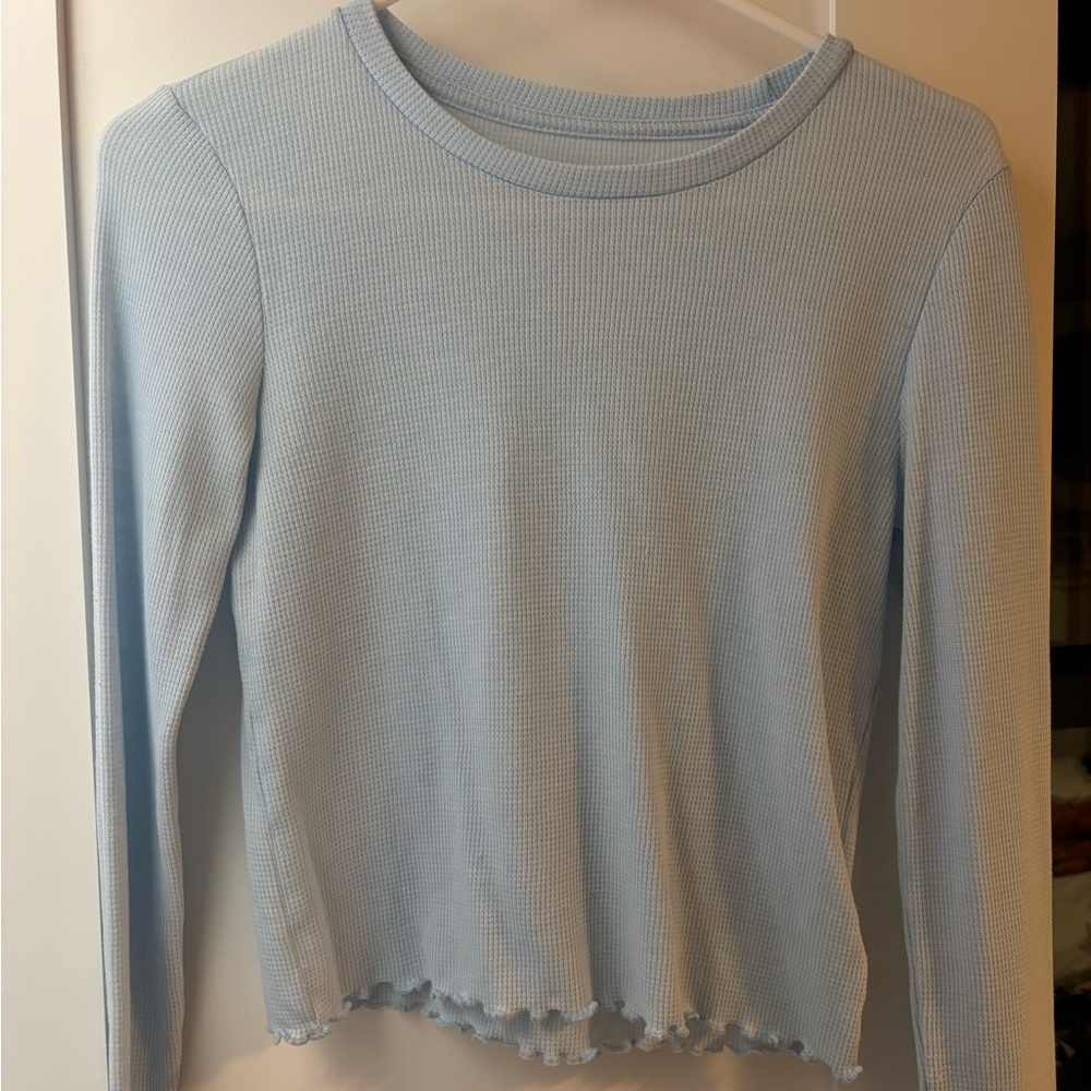 American Eagle Light Blue Long Sleeve Top